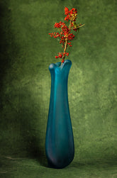 Mid-Century Soothing Blue Murano Vase